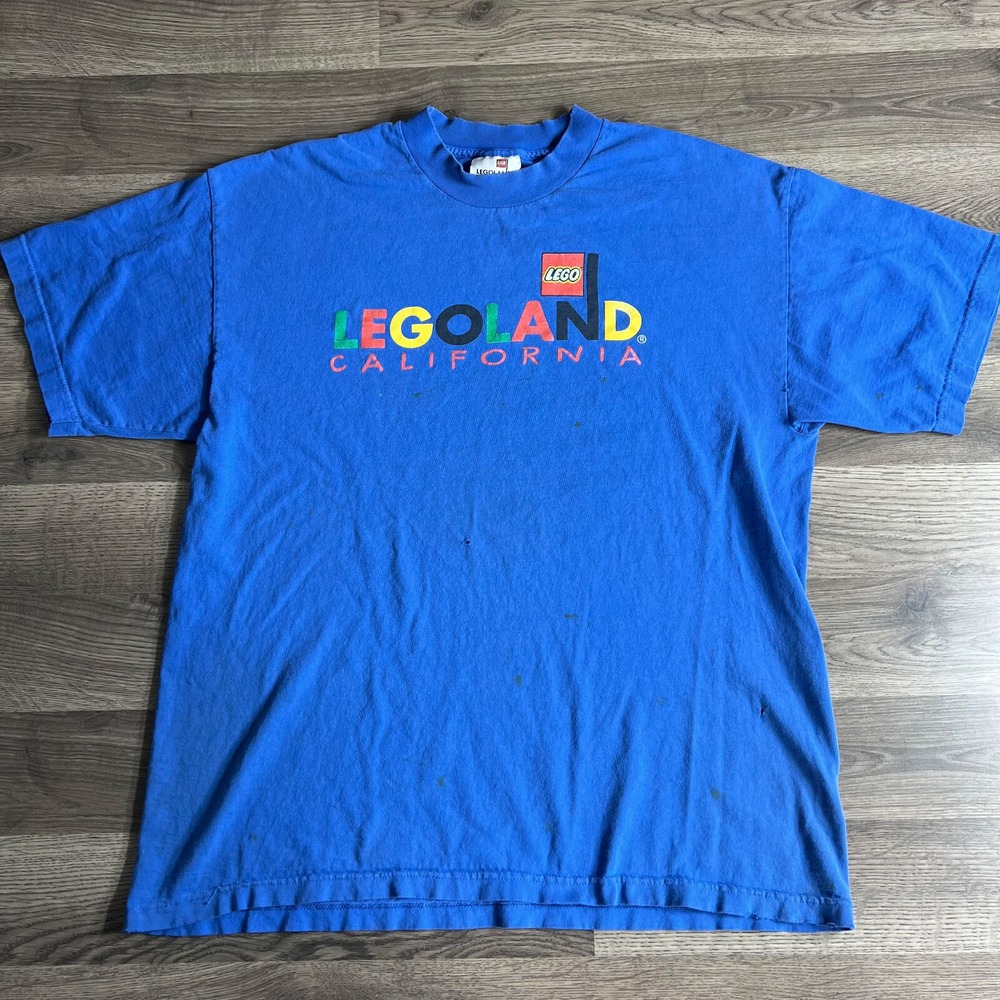 VTG Legoland T Shirt Mens XL Thrashed Distressed California 1999 90s Made in USA